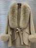 Women's Woolen Jacket Big Fur Collar High-End Luxury Fashionable Cloak Jacket