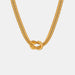 Elegant Titanium Steel Knot Pendant Necklace for Women Jewelry