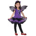 Toddler Kids Fancy Halloween Dress with Hair Hoop & Bat Wings Costume Set