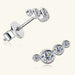 Women's Moissanite 925 Sterling Silver Round Stud Earrings Jewelry