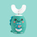 Rechargeable U-Shaped Dinosaur Toothbrush for Kids Ages 2–12 Years