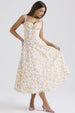 Floral Series French Summer Camisole Dress Gentle Style Slimming Floral Long Skirt