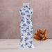Mini Ceramic Blue and White Porcelain Vases – Cheongsam Style Home Decor Ornaments