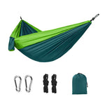 Lightweight Double Nylon Camping Hammock With Straps For Outdoor Relaxation