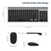 Advanced 2.4G Wireless Keyboard and Mouse Kit with Compact Design for Efficient Typing and Navigation
