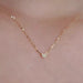 Mini Heart Necklace For Women In S925 Silver With 14K Gold And Diamond Detail