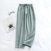 Unisex Large Sleeping Pajama Pants Simple Style Casual Cotton Pants