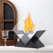 Diamond-Shaped Desktop Alcohol Fireplace Portable Indoor Outdoor Stove