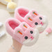 Kids' Cotton Indoor Slippers – Cute Rabbit Non-Slip Home Footwear