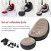 Air Mattress Lazy Sofa Deck Chair Comfortable Leg Stool Rest Beanbag Sofa