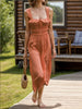 Elegant French-Inspired Beach Vacation Dress for Women with Relaxed Fit Style