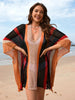 Women’s Hollow Spliced Beach Skirt Hoodie for Summer Bikini Cover-Up