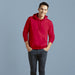Plush Pullover Hoodie Loose Fit Plain Casual Comfortable Hooded Sweatshirt for Men