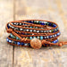 Lapis Lazuli Handmade Multi-Layered Natural Stone Beaded Bracelet
