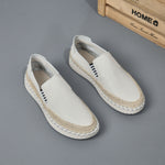 Handmade Leather Fisherman Shoes for Men – Cowhide One-Foot Casual Wear
