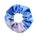 Trendy Tie-Dye Velvet Zipper Large Intestine Hair Loop for Stylish Look