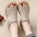 Women's Top-Grain Leather Sandals with Soft Thick Sole for Daily Comfort