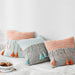 Cable Knit Cushion Cover – Vintage Mixed-Color Pillowcase with Tassels