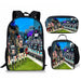 3PC-SET Toilet Man Backpack Primary Secondary School Teenage Peripheral Schoolbags