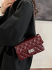 Rhombus Pattern Twist-Lock Shoulder Bag For Women’s Everyday Fashion