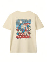 Women's Street Style Letter Graphic Short Sleeve T-Shirt for Casual Summer Outfits