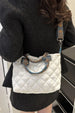 Bubble Textured Handbag with Adjustable Printed Strap – Spacious Structured Shoulder Bag