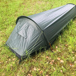 Lightweight Single-Person Camping Tent with Sleeping Bag for Outdoor Hiking Travel