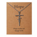 Stainless Steel Cross Collarbone Chain Necklace – Religious Faith Gift
