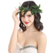 Elegant Olive Leaf Wreath with Berries and Olive Branch Headdress