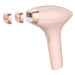 Handheld IPL Hair Removal Device with Replaceable Head and Ice Cooling Feature