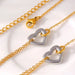 18K Gold-Plated Heart Bracelet Delicate Women's Jewelry Gift