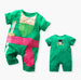 Anime Style Baby Jumpsuit Short Sleeved Infant Clothes