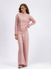 High-End Half-Turtleneck Sweater Wide-Leg Pants Women Two-Piece Set