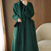 Cashmere Loose Double-Sided Lace-Up Coat Women's Long Outerwear