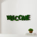 WELCOME Metal Wall Art – Moss-Textured Decorative Sign