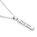 Stainless Steel Wishing Column Pendant Necklace for Lovers - Gold Silver Black