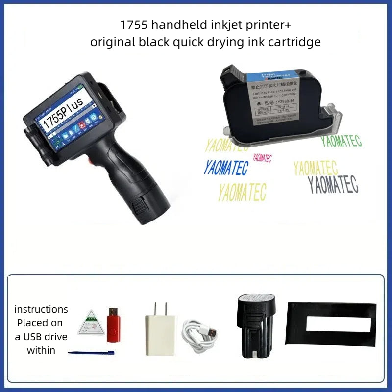 Intelligent Handheld Inkjet Printer Assembly Production Date Marking ...