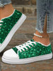 Women’s Stylish Sequin Embellished Round Toe Flat Sneakers With Comfortable Fit