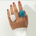 Korea-Inspired Acrylic Resin Rings Set – Vintage Fashion Women Jewelry