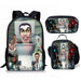 3PC-SET Toilet Man Backpack Primary Secondary School Teenage Peripheral Schoolbags