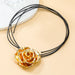 Flower Necklace Women's Extra Long Vintage Alloy Necklace Jewelry