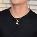 A-Z Initials Letters Hip Hop Pendant Bling Zirconia Men Women Jewelry