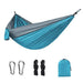 Lightweight Double Nylon Camping Hammock With Straps For Outdoor Relaxation