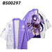 Anime Peripheral Clothes Haori Kimono Cloak Men's Fashion T-Shirt