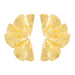 Vintage Pleated Fan Shaped Earrings Fashionable Exaggerated Leaf Earrings
