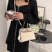 Women's PU Leather Kelly Bag in Solid Candy Colors with Shoulder Strap