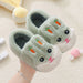 Kids' Cotton Indoor Slippers – Cute Rabbit Non-Slip Home Footwear