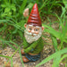 Garden Gnome Holding Tree And Peeing Funny Resin Crafts Pastoral Ornaments
