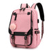 Large Capacity Cartoon Backpack with USB Charging Port for Students