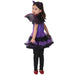Toddler Kids Fancy Halloween Dress with Hair Hoop & Bat Wings Costume Set